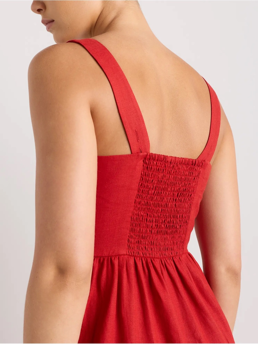 Quince 100% European Linen Fit & Flare Midi Dress NWT | Small - Picture 2 of 9